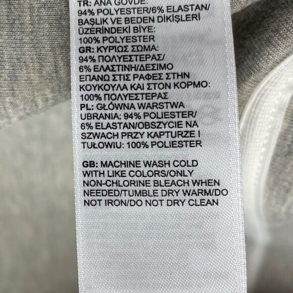 NORTH FACE Womens Neo Thermal Snap Hoodie Jacket EUC Heather Gray Knit Small S - Picture 12 of 12